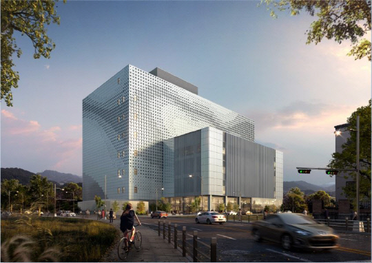 '안산 글로벌 클라우드 센터' 투시도. [삼성물산 제공]